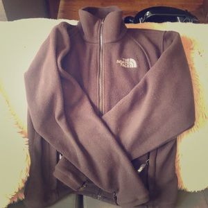 Brown North Face fleece